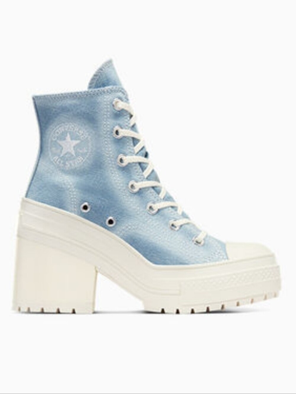 New Converse Light Blue Platform High-Top Women’s Sneakers SIZE 7